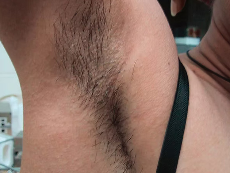 a close up of a man